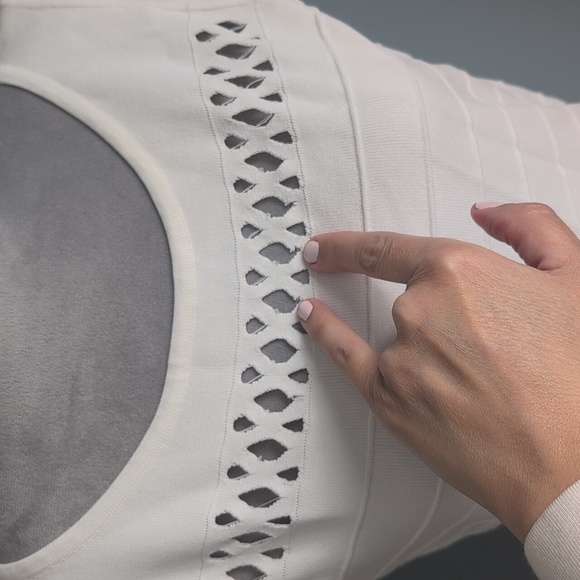 French Connection White Sleeveless Cutout Fit-and-Flare 'kai' 12 - Picture 3 of 11